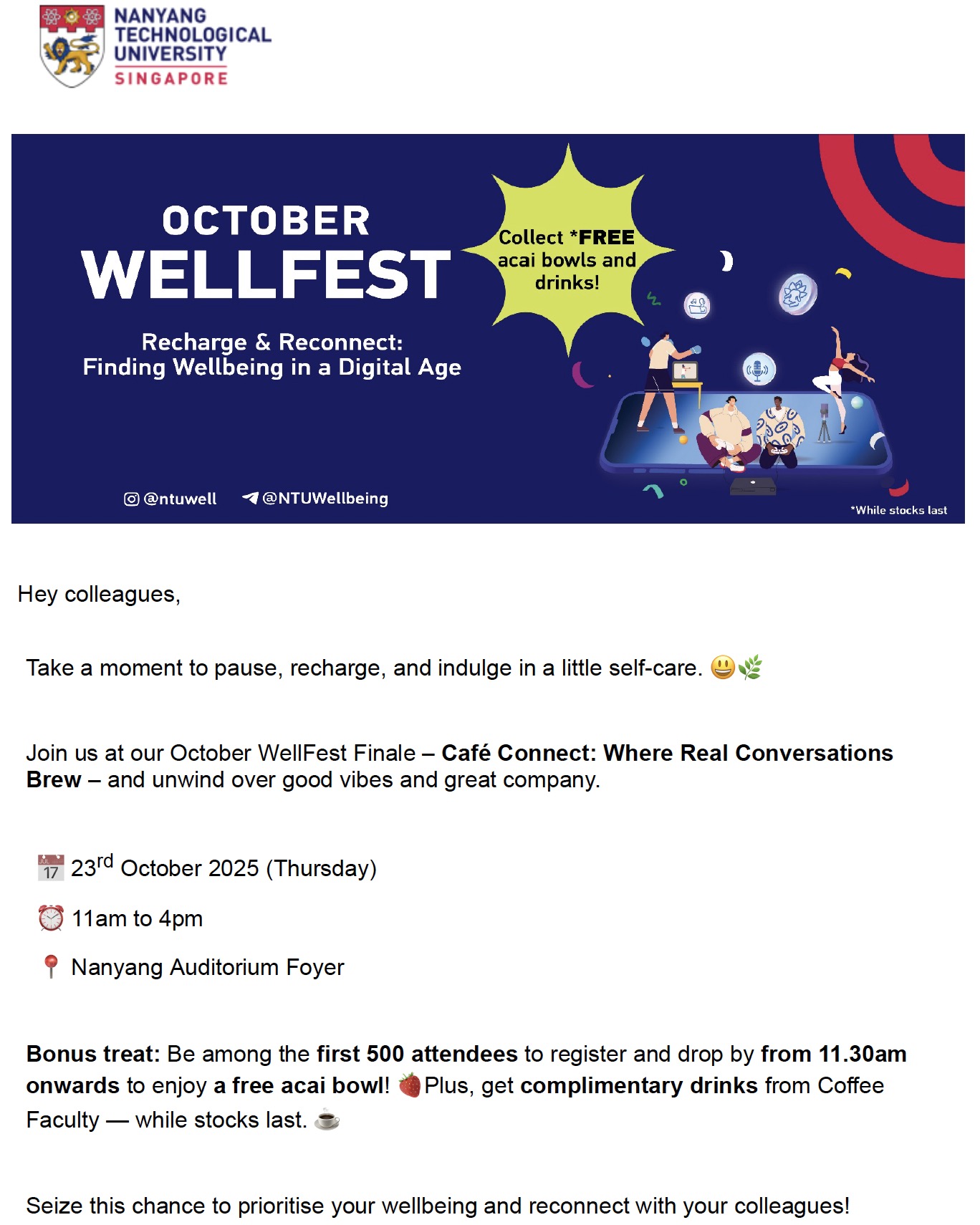 WellFest Event Poster